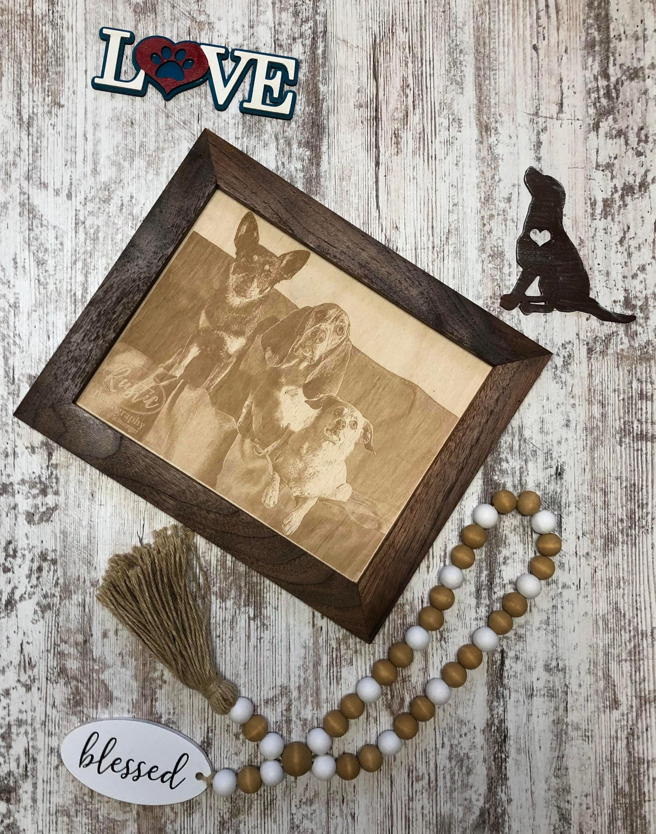 Framed Etched Portraits Loveland's Woodworking & General Store